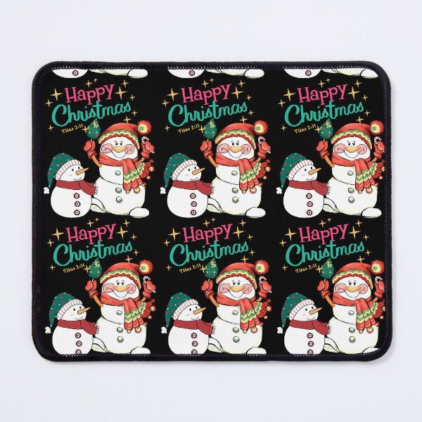 Item preview, Funny snowmen with Happy Christmas.  Salvation to all People Titus 2:11  designed and sold by onlyscriptures.