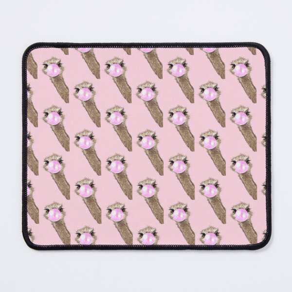 Item preview, Sneaky Ostrich with Bubble Gum in Pink designed and sold by bignosework.