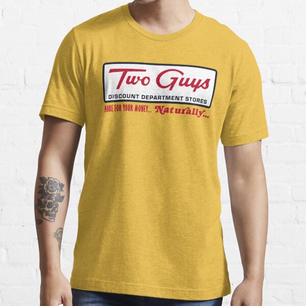 Two Guys Department Stores Essential T-Shirt for Sale by TeeArcade84