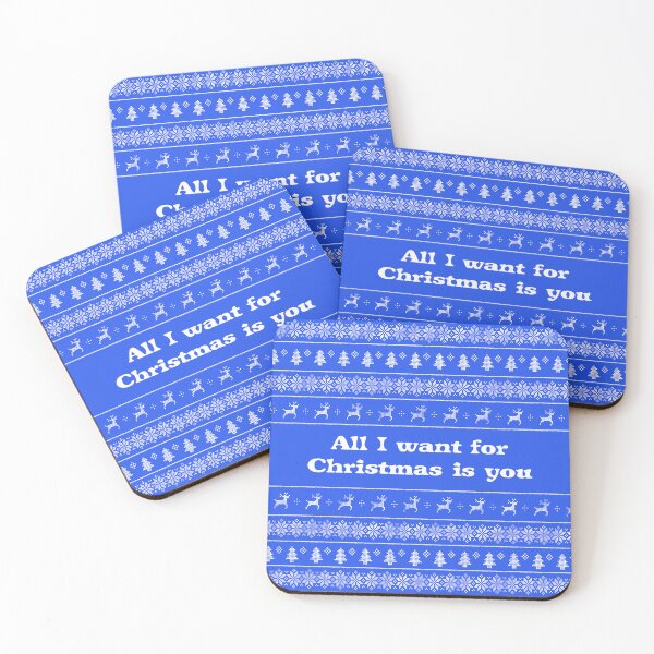 Item preview, All I want for Christmas is you, blue. designed and sold by rawlex.