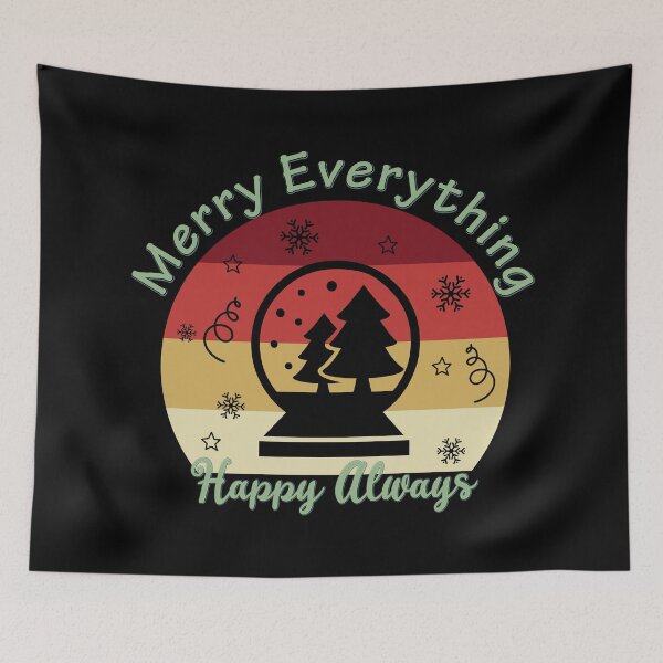 Item preview, Merry Everything and Happy Always - Retro Christmas Merry Everything designed and sold by Alice-Elgawi.