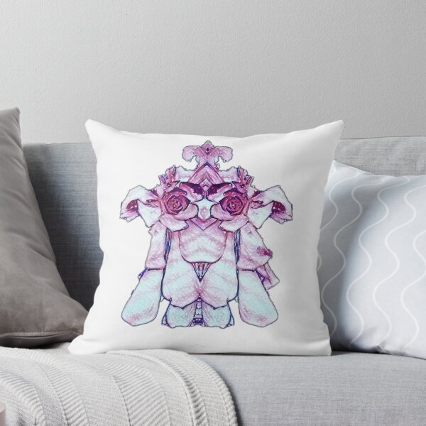 Item preview, Top-knot dog in light blue and pink designed and sold by FlossOrFi.