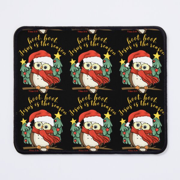 Item preview, Christmas funny owl with Jesus is the reason. Salvation to all People Titus 2:11 designed and sold by onlyscriptures.