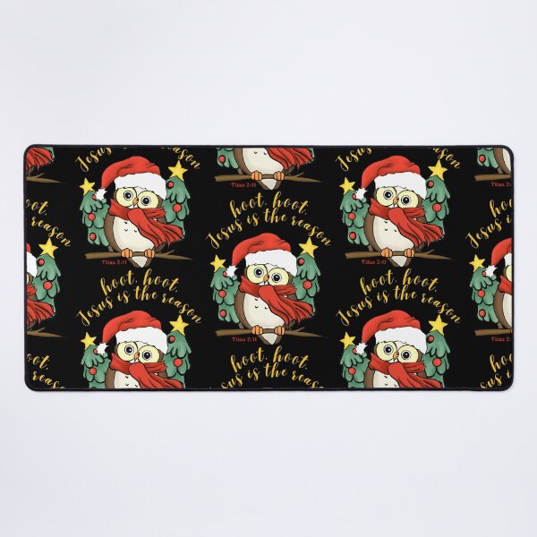 Item preview, Christmas funny owl with Jesus is the reason. Salvation to all People Titus 2:11 designed and sold by onlyscriptures.