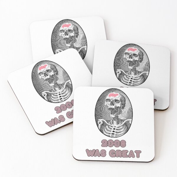 Item preview, '2008 was great' Skull Design - Retro Illustration Design for T-shirts, mugs, phone cases and other accessories designed and sold by Ridiculam Toga.