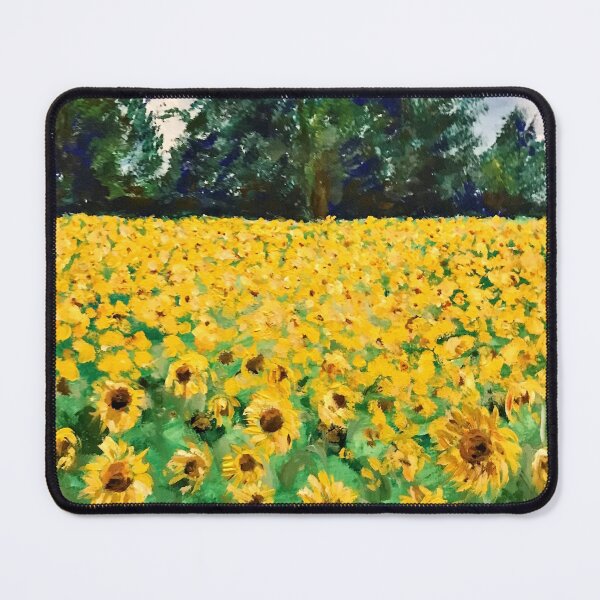 Aperçu de l'œuvre Peinture de champ de tournesols créée et vendue par Bekiwool.