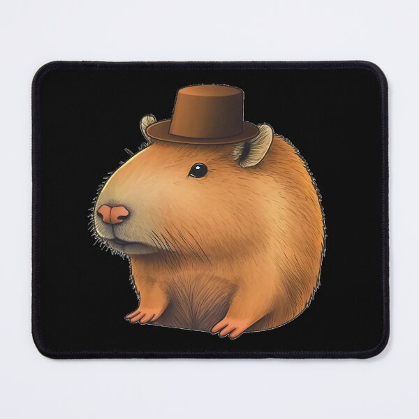 Item preview, Capybara Wearing a Hat designed and sold by CapybaraCentral.