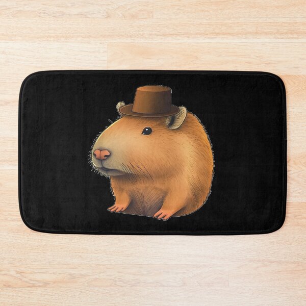 Item preview, Capybara Wearing a Hat designed and sold by CapybaraCentral.