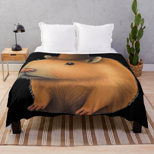 Item preview, Capybara Wearing a Hat designed and sold by CapybaraCentral.