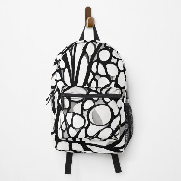 Item preview, Idezabe Rojibipe V - Abstract psychedelic black and white painting designed and sold by thecocotouchart.