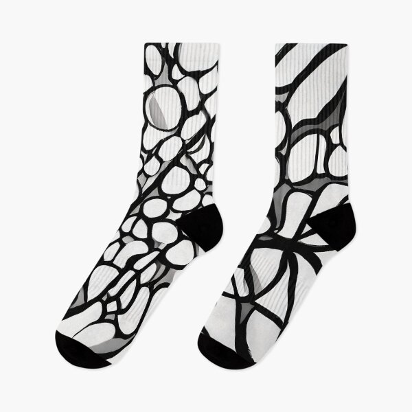 Item preview, Idezabe Rojibipe V - Abstract psychedelic black and white painting designed and sold by thecocotouchart.