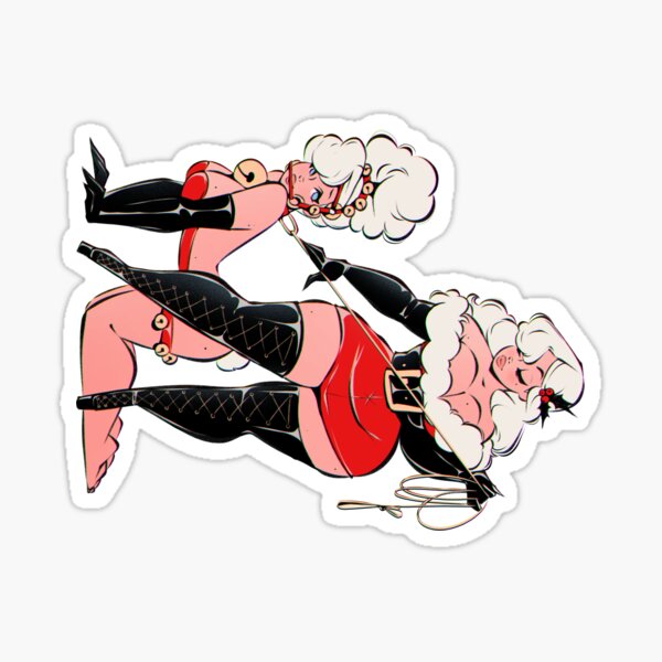Christmas dominatrix Sticker