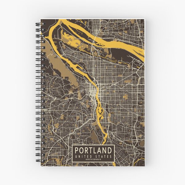 Item preview, Portland City Map of Oregon, USA - Pastel designed and sold by deMAP.