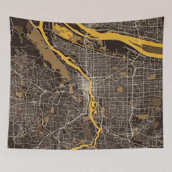 Item preview, Portland City Map of Oregon, USA - Pastel designed and sold by deMAP.