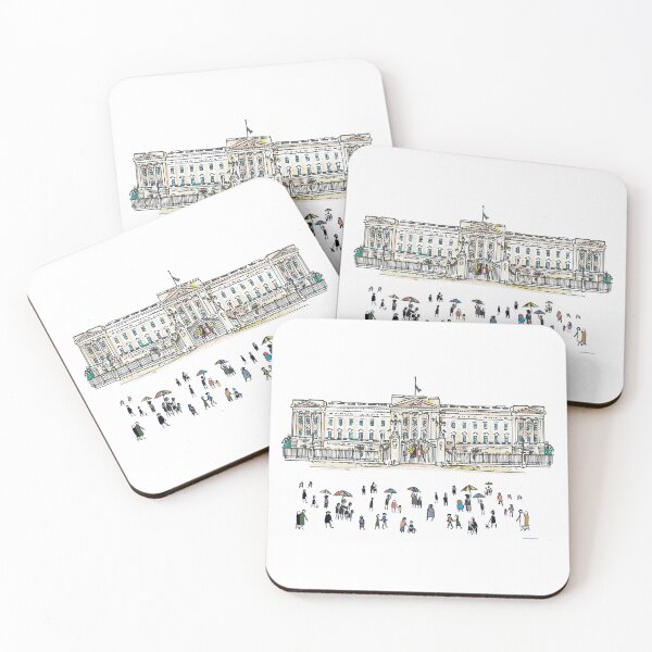 Item preview, The Queen, Buckingham Palace, The Mall, Illustrated Tribute designed and sold by FoleyPottery.