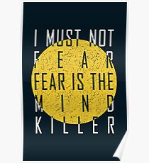 Dune - The Litany Against Fear (White) Poster