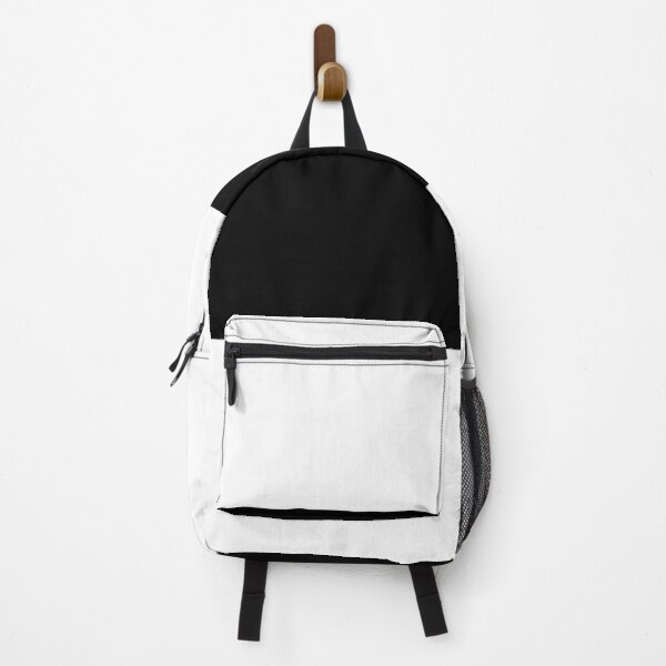Item preview, Black and White Single Stripe Minimalist Modern Solid Color Block 1 designed and sold by All-Black-White.