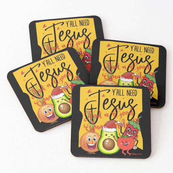 Item preview, Christmas funny all you need is Jesus and a Good Guacamole. Salvation to all People Titus 2:11  designed and sold by onlyscriptures.