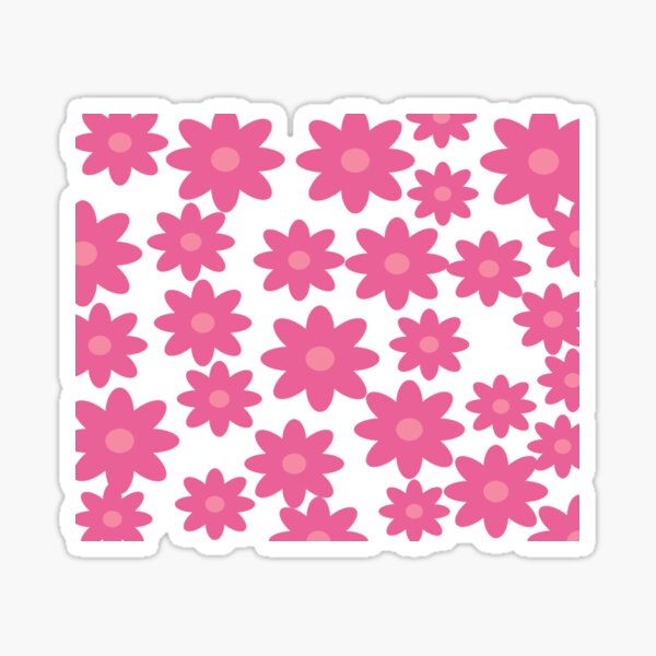 Sixties Styleflower Power Vintage 60s 70s Hippie Retro Pattern Sticker For Sale By Rimitha