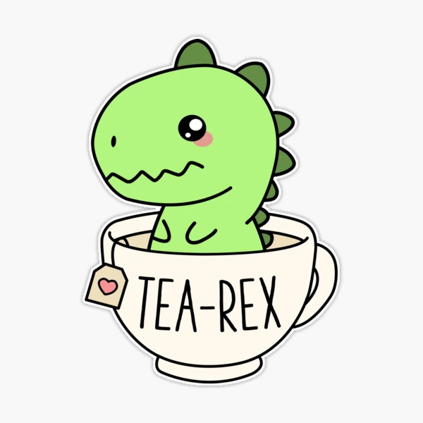 [超レア]   T-Rex 直筆サイン入りピッチャー（ウォーターポット） Tea-Rex Cute T-Rex Dinosaur Kawaii Funny Dino Pun