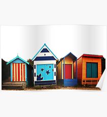 Mornington Peninsula - boat sheds Poster