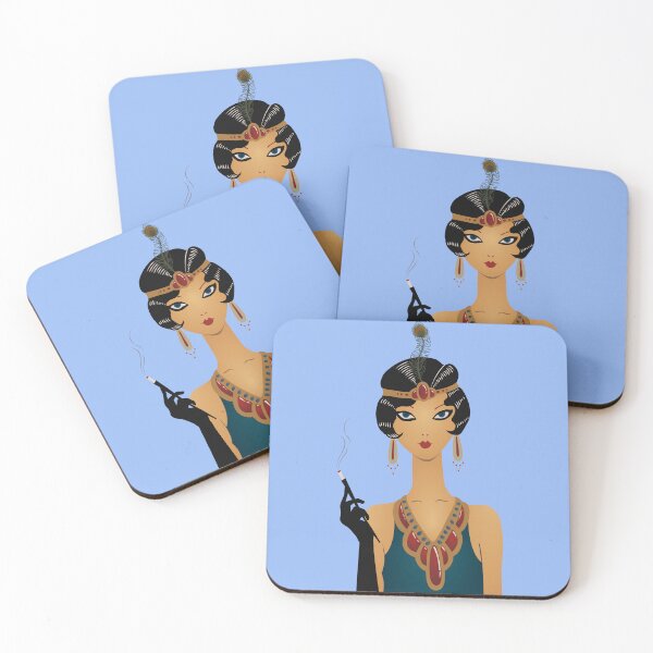 Item preview, Stylish Art deco vintage girl designed and sold by Lefteris Betsis.
