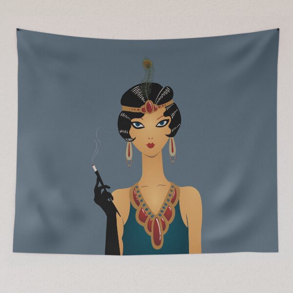 Item preview, Stylish Art deco vintage girl designed and sold by Lefteris Betsis.