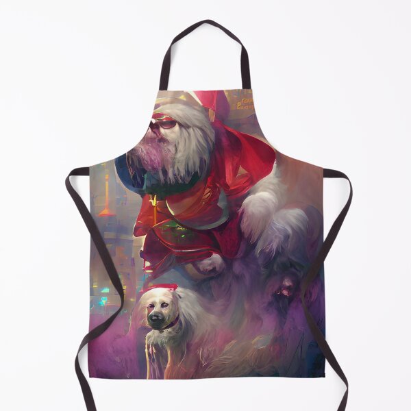 Item preview, Cyberpunk Santa and His Dog designed and sold by ShopSunday.