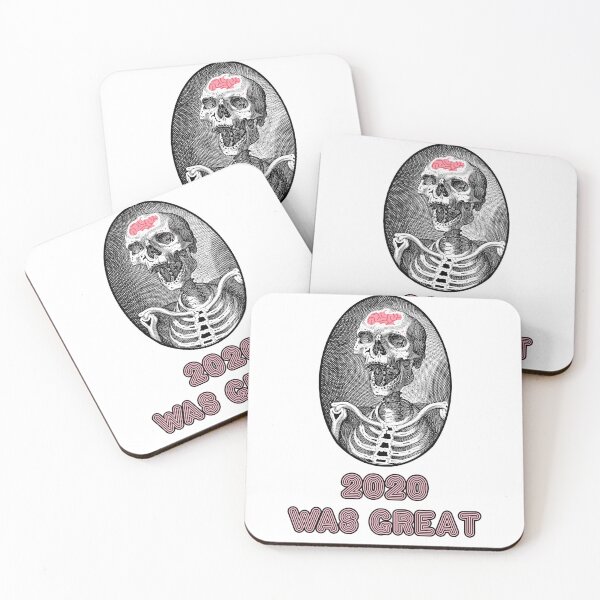 Item preview, '2020 was great' Skull Design - Retro Illustration Design for T-shirts, mugs, phone cases and other accessories designed and sold by Ridiculam Toga.