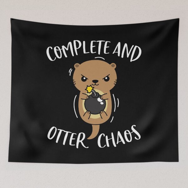 Item preview, Complete and Otter Chaos Funny Cute Sea Otter Pun designed and sold by MintedFresh.