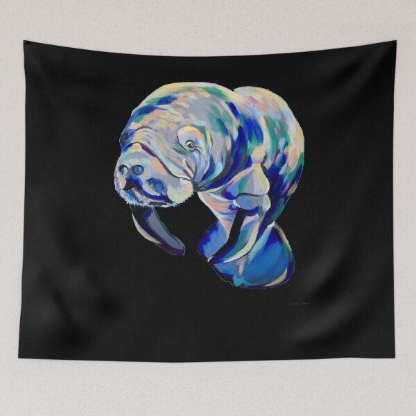 Item preview, Manatee Painting - Gift For Manatee Lovers - Manatee Gift designed and sold by Galvanized.