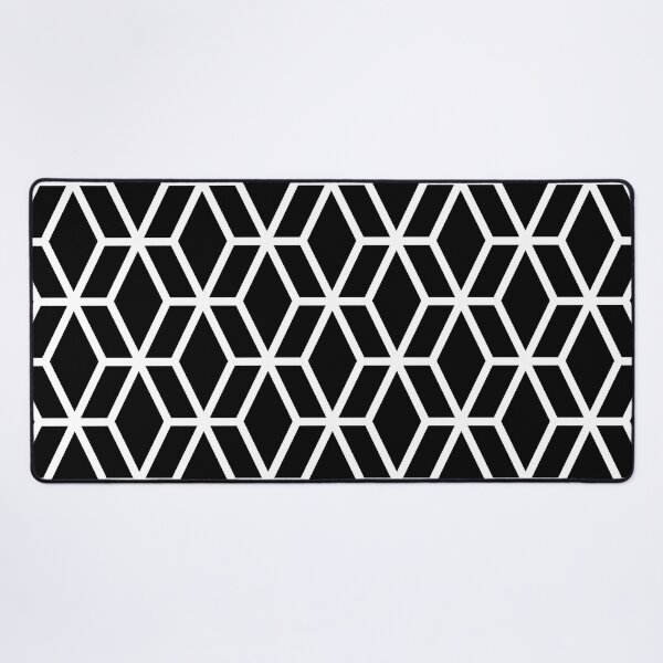 Item preview, Black and White Tessellation Line Pattern 16 Abstract Geometric Shape designed and sold by All-Black-White.