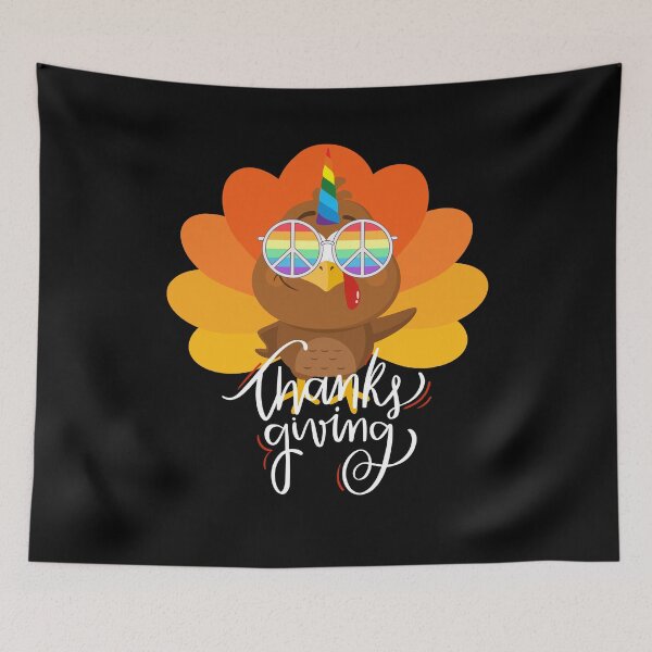 Item preview, Happy Turkeycorn Rainbow Peace Sign Sunglasses Thanksgiving designed and sold by YoungESC.