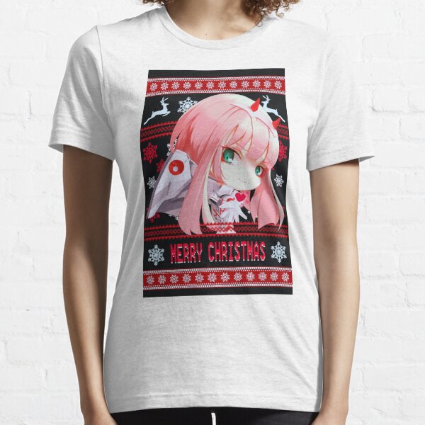Anime Christmas Couple Tshirt Design Vector Download