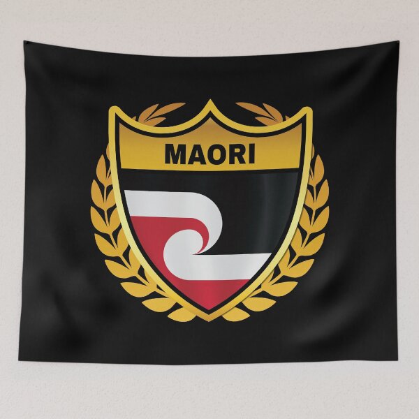 Item preview, Maori Gold Shield Flag designed and sold by RahallusNtx.