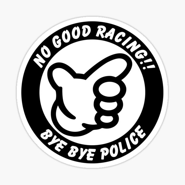 no-good-racing-kanjo-round-sticker-for-sale-by-kiddograph-redbubble