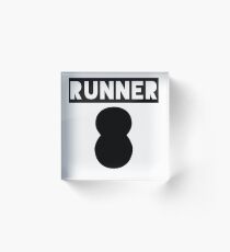 RUNNER 8 - white Acrylic Block