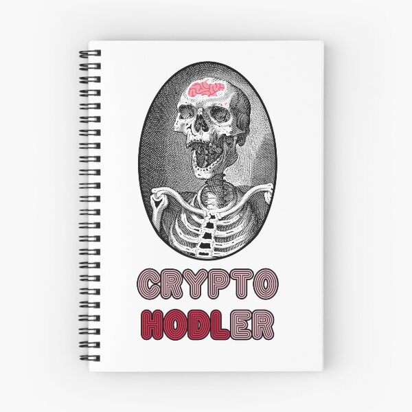 Item preview, 'Crypto Hodler' Skull Design - Retro Illustration Design for T-shirts, mugs, phone cases and other accessories designed and sold by Ridiculam Toga.
