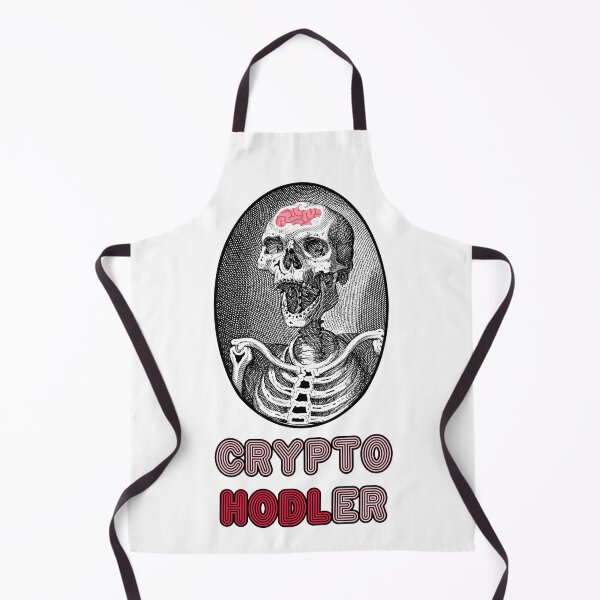 Item preview, 'Crypto Hodler' Skull Design - Retro Illustration Design for T-shirts, mugs, phone cases and other accessories designed and sold by Ridiculam Toga.