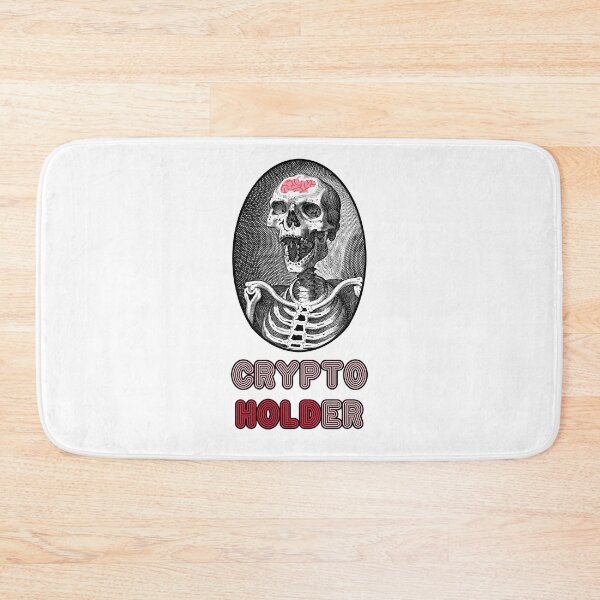 Item preview, 'Crypto Holder' Skull Design - Retro Illustration Design for T-shirts, mugs, phone cases and other accessories designed and sold by Ridiculam Toga.