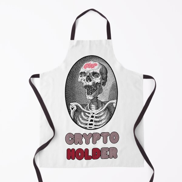 Item preview, 'Crypto Holder' Skull Design - Retro Illustration Design for T-shirts, mugs, phone cases and other accessories designed and sold by Ridiculam Toga.