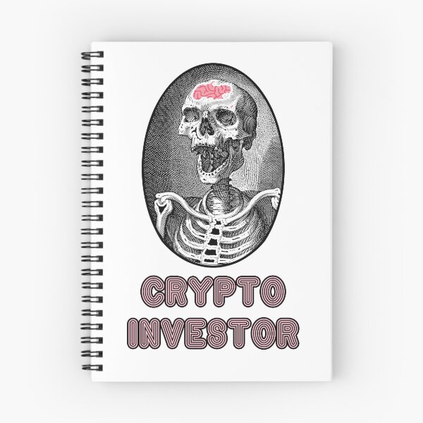 Item preview, 'Crypto Investor' Skull Design - Retro Illustration Design for T-shirts, mugs, phone cases and other accessories designed and sold by Ridiculam Toga.