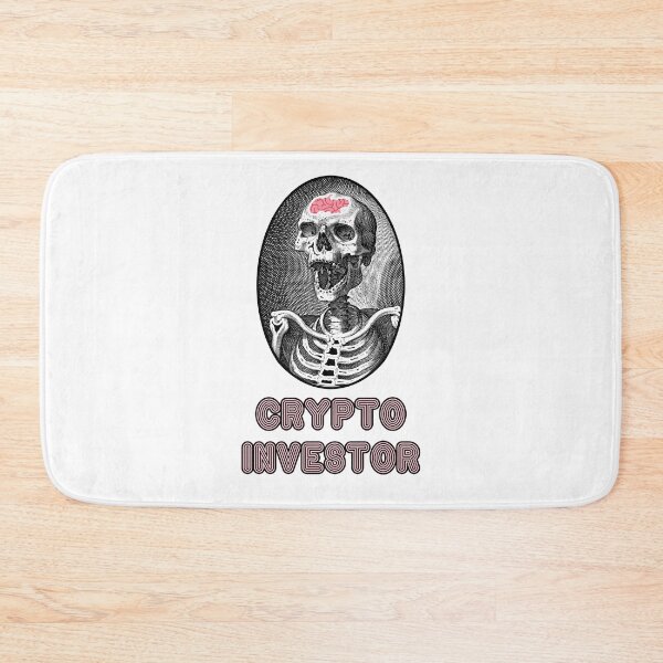Item preview, 'Crypto Investor' Skull Design - Retro Illustration Design for T-shirts, mugs, phone cases and other accessories designed and sold by Ridiculam Toga.