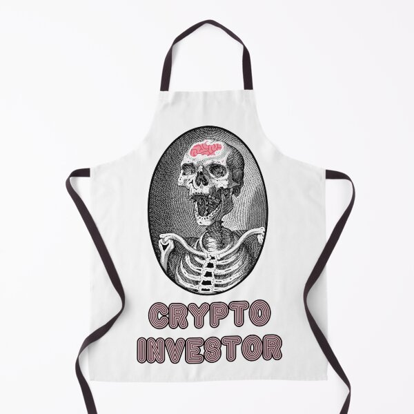 Item preview, 'Crypto Investor' Skull Design - Retro Illustration Design for T-shirts, mugs, phone cases and other accessories designed and sold by Ridiculam Toga.