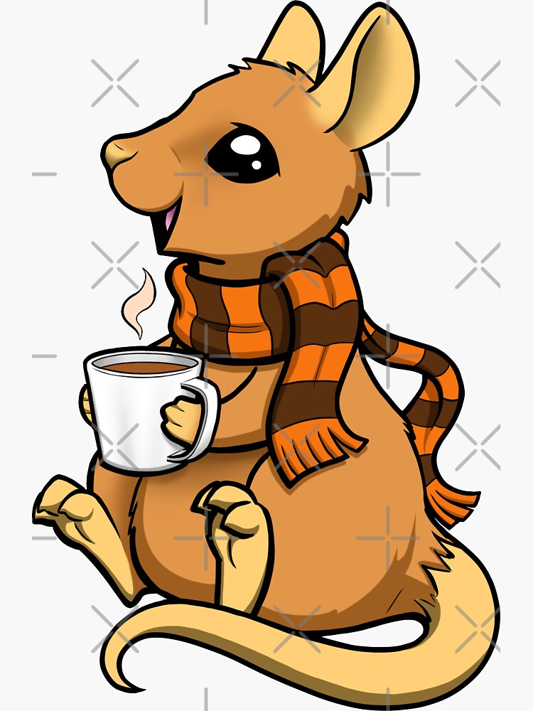 "Pumpkin Spice Rat" Sticker for Sale by bgolins | Redbubble