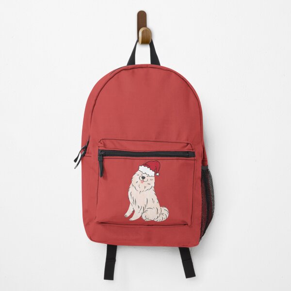 Item preview, Cute Samoyed with Santa Claus' hat - christmas dog collection designed and sold by Olivvier.