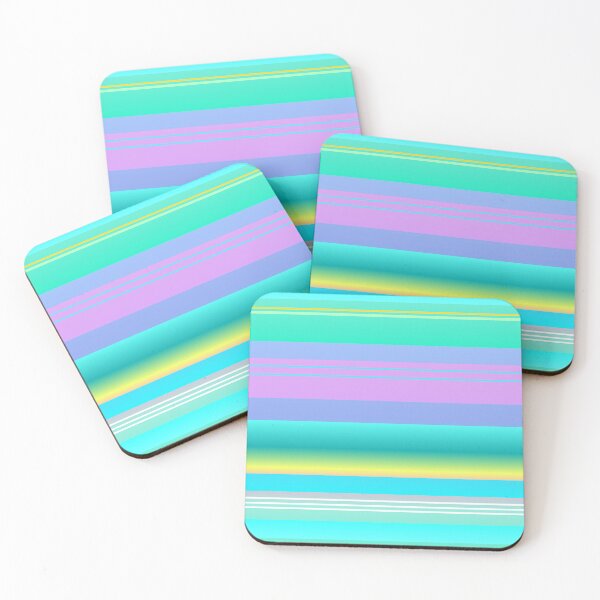 Item preview, Lilac turquoise line pattern | Lilac turquoise color combination pattern designed and sold by lausn.