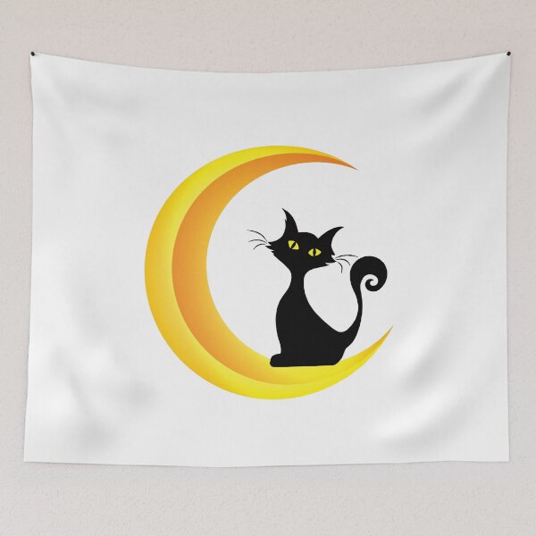 Item preview, Black Cat Crescent Moon Halloween Costume  designed and sold by BUBLTEES.