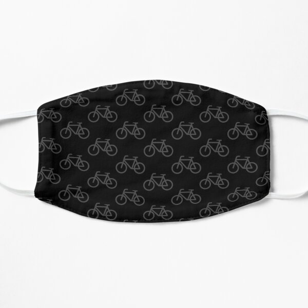 Bike Pattern (Grey and Black) Flat Mask
