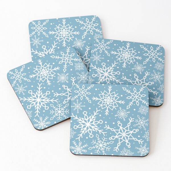 Item preview, Ice Blue Snowflake Pattern designed and sold by seasprayart.
